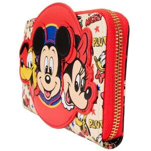 NWT Loungefly Disney Mickey and Friends Classic Zip Around Wallet